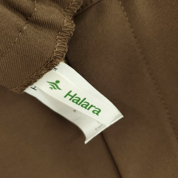 Halara Flex™ Mid Rise Pocket Barrel Leg Work Pants L Partridge Brown - Picture 5 of 16